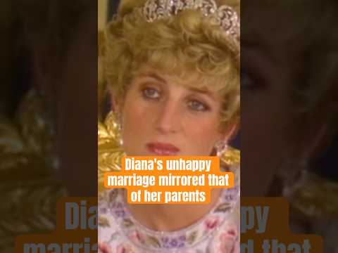 Diana’s unhappy marriage mirrored that of her parents #royal #diana #kingcharles