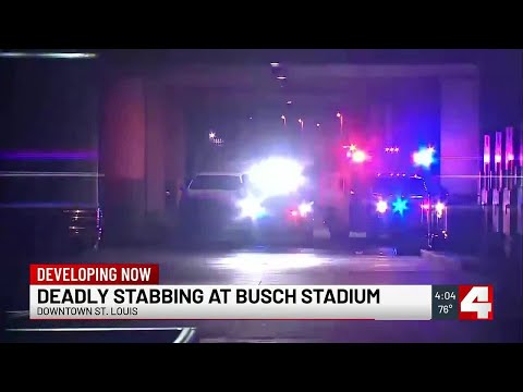 YouTube video thumbnail: 1 Dead After Stabbing in Dispute Between Third-Party Contractors at Busch Stadium, Police say