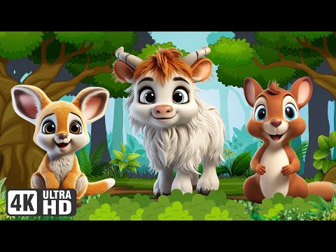 Cute little Animals - Bison, Kangaroo, Chipmunk, Chinchilla - Animal Sounds