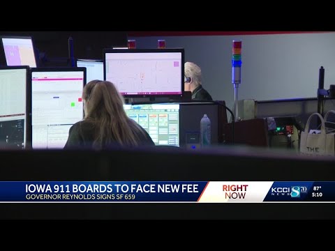 YouTube video thumbnail: Iowa 911 Boards Will Face New Fee After Governor Signed Bill Into Law