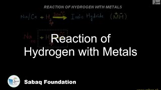 Reaction of Hydrogen with Metals