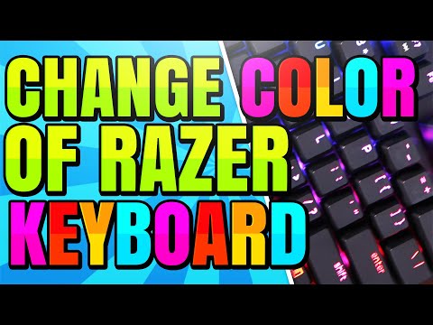 how to change lighting effects on razer blackwidow