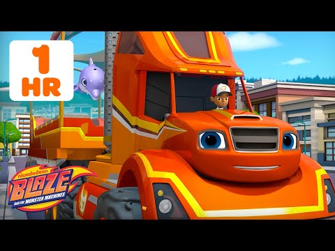 Blaze's BIG RIG Transformation Missions & Rescues! 🚚 | 60 Minutes | Blaze and the Monster Machines