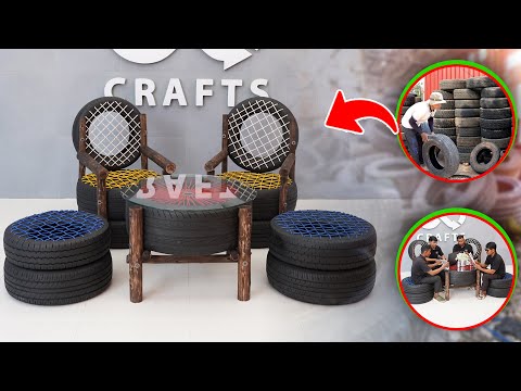 How to Recycle Used Tires to Awesome Seats, Chair and Table