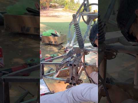 Project काटना पड़ा 🥲 #vishalskater #reversetrike #electriccar #reversetrike #diycar #welding