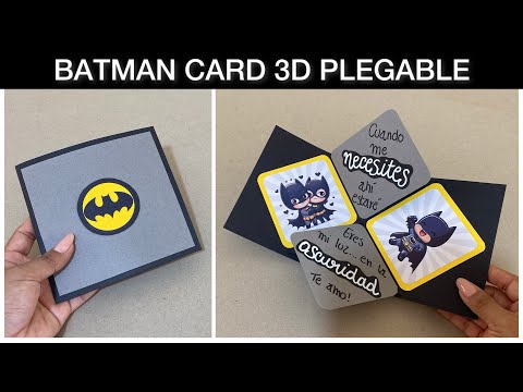 El mejor regalo | Tarjeta 3D de Batman PLEGABLE | BatmanCard