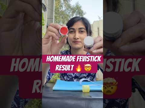 Homemade Fevistick Result 🤯 || KaRiPieEast #shorts