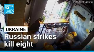 YouTube video thumbnail: Russian Strikes Kill Eight in Ukraine, Officials Say