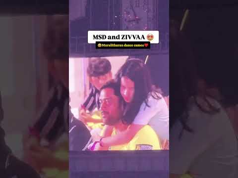 Dhoni,Ziva,Muralitharan dancing in arrahman concert🕺🔥 cskroar 26 event highlights#dhoni #csk #shorts