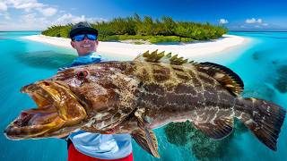 REMOTE Island LOADED with Fish! Catch Clean Cook (Bahamas Fishing)