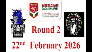 Welsh Wheelchair Championship 2026 Round 2 Game 1 Cardiff Blue Dragons Vs South Wales Jets