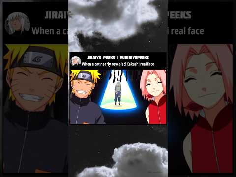 When a cat nearly revealed Kakashi real face #shorts
