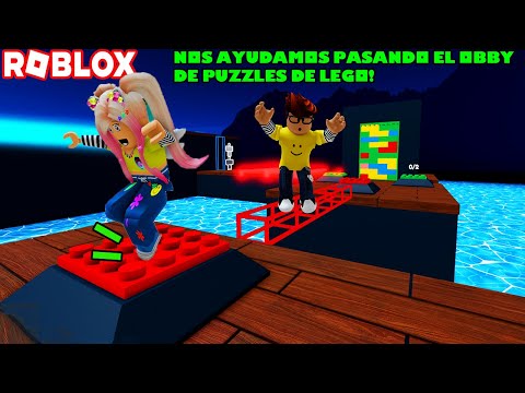 Nos Ayudamos Para Pasar Este Obby De Lego Lleno Puzzles! Trabajando En Equipo! YEAA! 😃