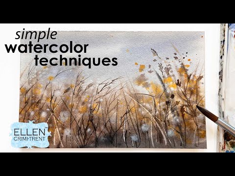 MY FAVORITE Simple Watercolor Technique!!