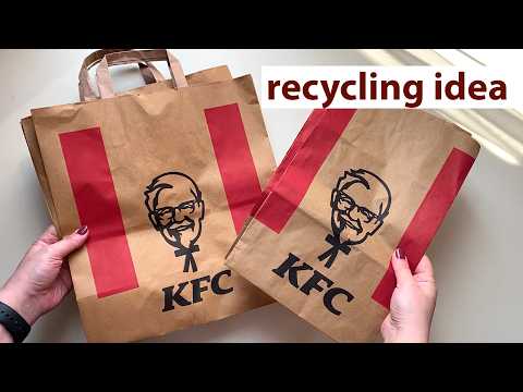 KFC Paper Bag Upcycle – Easy DIY Paper Craft Idea