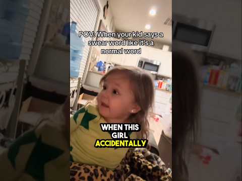 She accidentally said a bad word 😂
