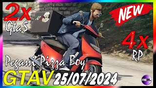 GTA 5 ONLINE | "Pegassi Pizza Boy & Vapid Dominator FX" TODO LO NUEVO! x4 RP y MÁS! | ASBLACK
