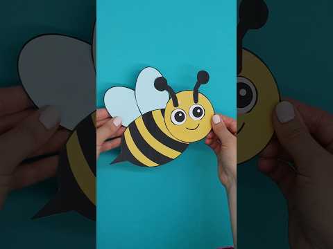 Easy bee craft 🐝 #easycrafts #bees #classroomideas