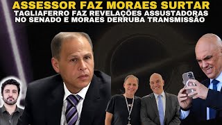 Moraes Apela e Derruba Redes de Tagliaferro No Meio do Depoimento!