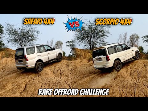Safari 4x4 vs Scorpio 4x4 | Who will win this offroad Challenge