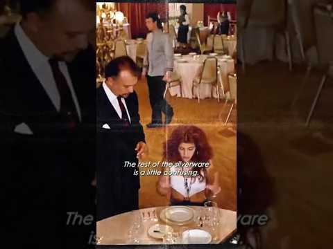 🌟 Barney and Vivian Table etiquette lessons ❣️#prettywoman #movie #richardgere #juliaroberts #shorts