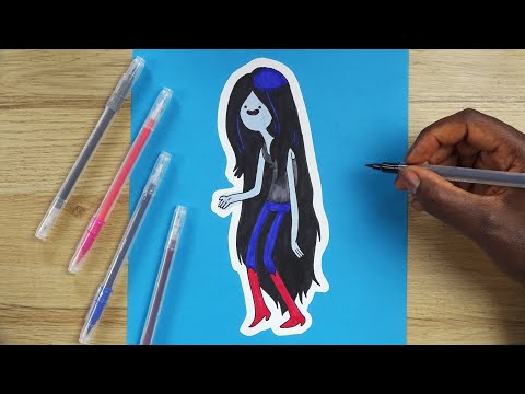 How To Draw MARCELINE THE VAMPIRE QUEEN | Step By Step Tutorial | Adventure Time | DeMoose Art