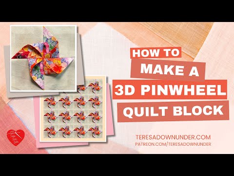 How to make a 3D pinwheel