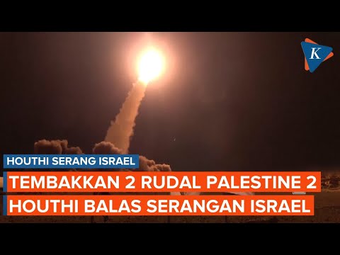 Detik-detik Rudal Houthi "Palestine 2" Ditembakkan ke Jaffa Israel