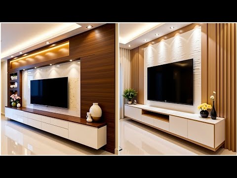 100 Modern Living Room TV Unit Design Ideas 2025 | TV Stand & Wall Decoration Ideas & Home Trends