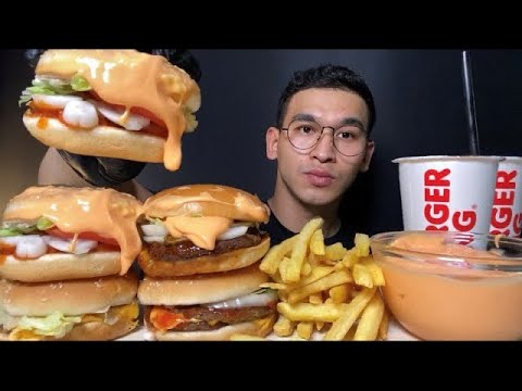 ASMR 버거킹 베스트메뉴 네가지 마지막 디저트빵 먹방 BURGERKING CHEESE BURGER & Bread Eating Sound #Mukbang