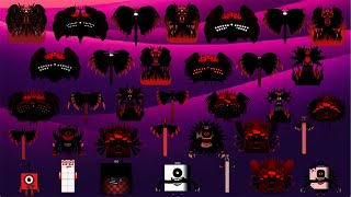 Sprunki OC Uncannyblocks Band Different 1 to 1DE | Compilation Incredibox #sprunki #numberblocks