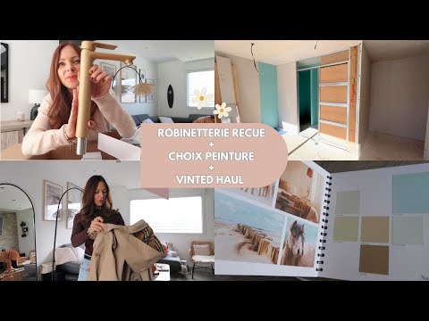 ROBINETTERIE DOREE + CHOIX PEINTURES MAISON / CINDY GREDZIAK VLOG CONSTRUCTION