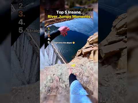 Top 5 Insane River Jumps Moments ๐๏ธ #tiktok #best #river #jumps