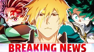 A Bleach Movie & End of TYBW Anime Shocking News, Demon Slayer Near Passing Naruto, MHA Movie BUT