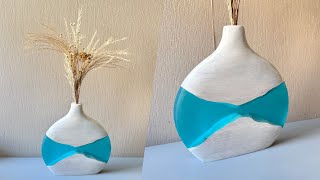 Wood and Resin Vase - DIY