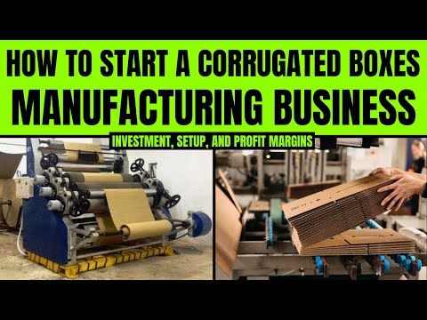 How to Start a Profitable Corrugated Boxes Manufacturing Business || Carton Box Making Business