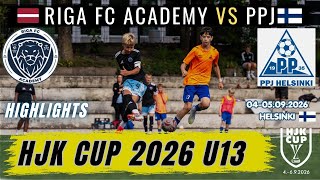 Riga FC Academy 2013  vs PPJ Helsinki ｜HJK CUP 2026 U-13 04-05.09.2026 Helsinki FI