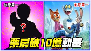 《冰雪奇緣 》才第6名？全球票房破10億的動畫排行！