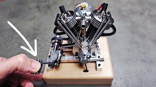WORKING KICKSTARTER! - MUSA HOGLET V-TWIN ENGINE THAT RUNS - SOUNDS EPIC!