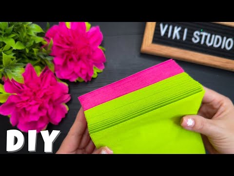 How to make Easy Tissue Paper Flowers  DIY Paper Craft Tutorial