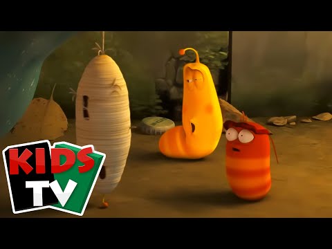 Larva الشرنقة | رسوم متحركة مضحكة للأطفال بالعربية