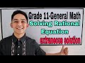 Solving Rational Equations and Functions