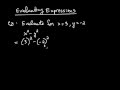 Operations with Negative Numbers and Variables