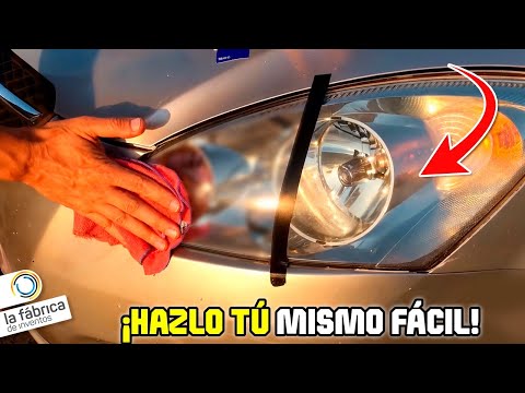 Como LIMPIAR o PULIR FAROS del COCHE o CARRO 🚗 (FÁCIL, RÁPIDO Y BARATO💸) Método que funciona!✅