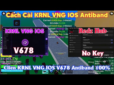 Cách Cài KRNL VNG IOS V2.678 Antiband 100% -  Cách Hack Blox Fruit Trên IPHONE Cho Người Mới