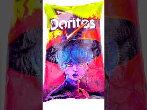 Saja Baby’s Spicy Doritos Debut 🔥#kpopdemonhunter #doritos #drawing