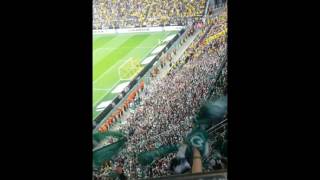 BORUSSIA DORTMUND 4:3 SV WERDER BREMEN GÄSTEBLOCK !!AUDIO!! STIMMUNG||SUPPORT