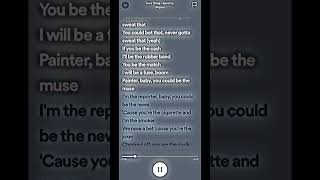 sure thing-sped up give a song for next vid! #lyrics #spotify #trending #foryou