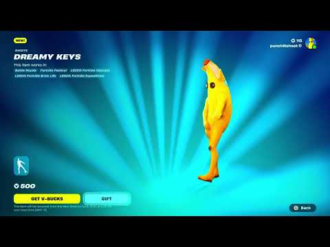 FORTNITE DREAMY KEYS EMOTE (1 HOUR)