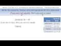 Logical Statements and Their Transformations